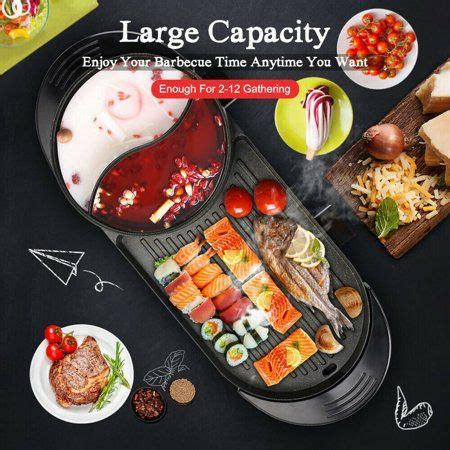 In Electric Grill Indoor Hot Pot Barbecue Multifunctional Indoor Teppanyaki Grill Shabu