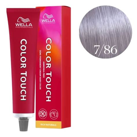 Color Touch Wella 7 86 Pearl Violet Medium Blonde 60ml Pearl Softness