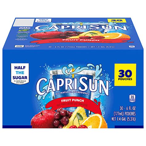 capri sun juice drink  pack fruit punch beverages foodtown