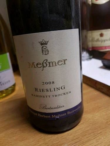 Weingut Meßmer Buntsandstein Riesling kabinett Trocken Vivino