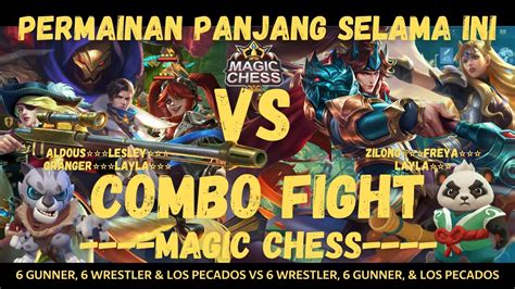 COMBO FIGHT MAGIC CHESS 6 GUNNER 6 WRESTLER LOS PECADOS VS 6