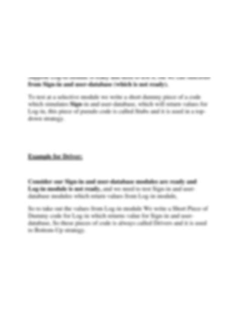 solution   stub  driver studypool