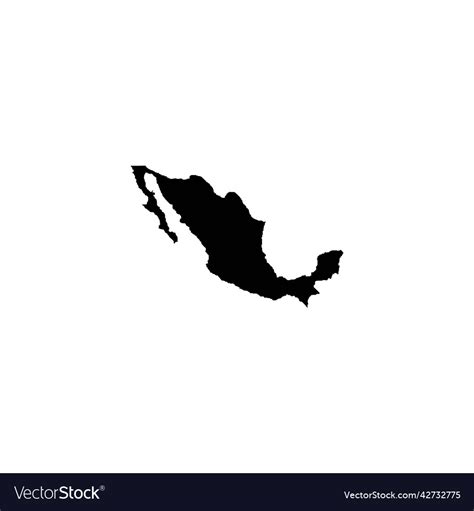 Mexico Map Icon Royalty Free Vector Image Vectorstock