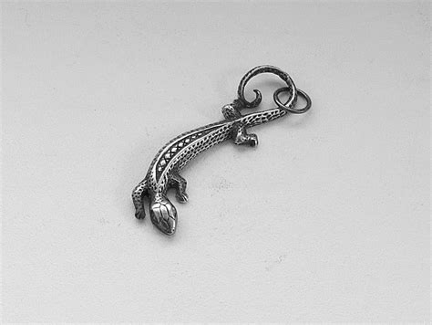 Ящерица, Саламандра, Ящер, Кулон, Подвеска, Талисман Золото 585 (ID ...