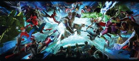 super heroes  disney parks panel   york comic   offer