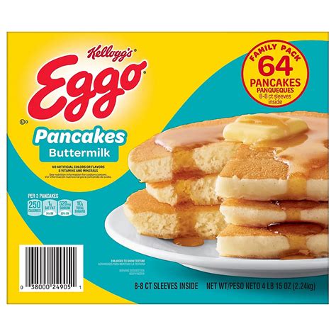 Kelloggs Eggo Frozen Pancakes 64 Ct Bjs Wholesale Club