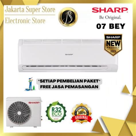 Jual AC SHARP AH A 07 BEY 3 4 PK R32 STANDARD UNIT ONLY Jakarta