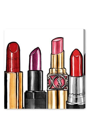 Oliver Gal 'Red Lipstick' Canvas Wall Art | Nordstrom | Makeup wall art ...