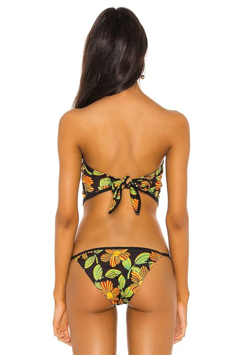 Solid Striped Bianca Bikini Top In Mod Floral In Groovy Floral REVOLVE