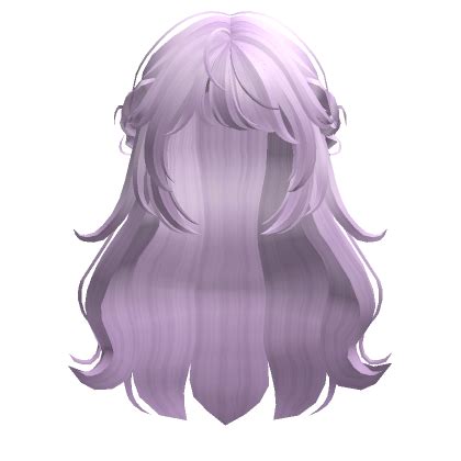 Wavy Braided Half Up Hair Light Purple Roblox Item Rolimon S