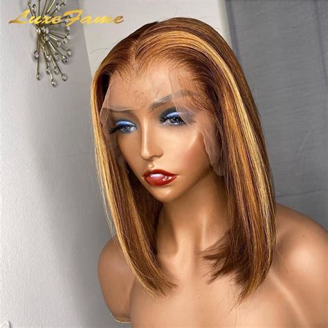 Shop Our Cheap Blonde Colored Bob Wig With Peruvian Hair