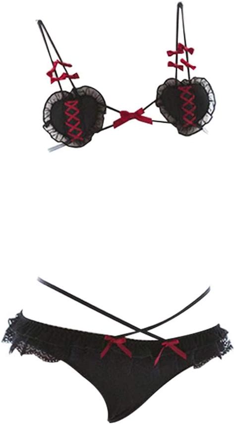 Amazon YOMORIO Cute Micro Bikini Sexy Anime Cosplay Lingerie Devil And Angel Lolita Bra And