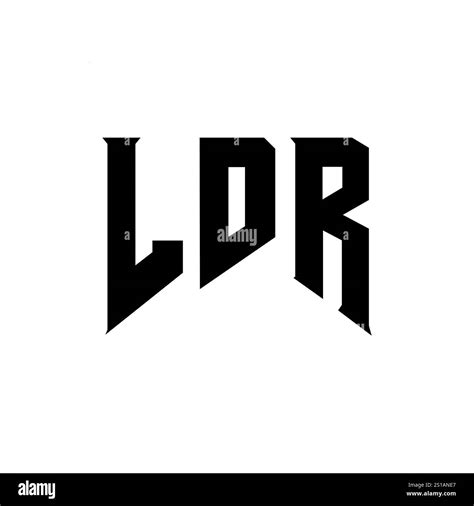 Ldr Letter Logo Design For Technology Company Ldr Logo Design Black