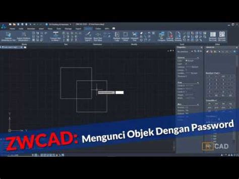 ZWCAD Tips Mengunci Objek Dengan Password Bahasa Indonesia YouTube