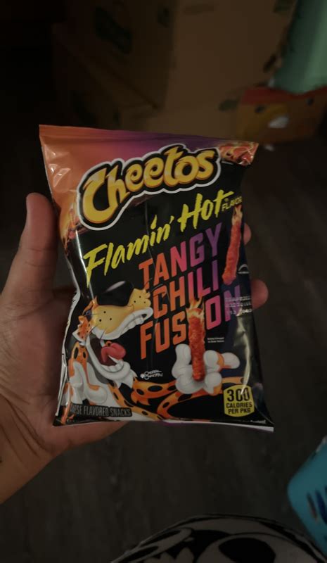 Cheetos Flamin Hot Tangy Chili Fusion Cheese Flavored Snacks Fig App