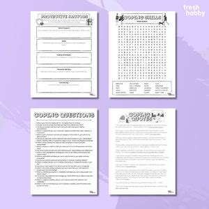 COPING SKILLS Worksheets 20 Worksheets for Exploring Coping Skills ...