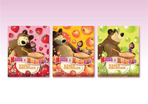 Маша и Медведь / дети / каша / упаковка on Behance