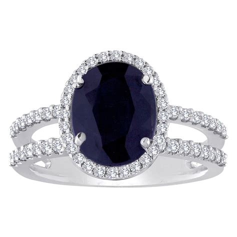 6 Carat Oval Blue Sapphire And Diamond Ring For Sale At 1stdibs 6