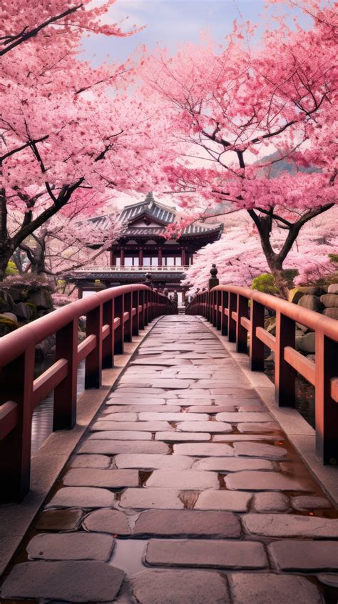 Kyoto Temple Cherry Blossom Serenity Nature S Spring Masterpiece