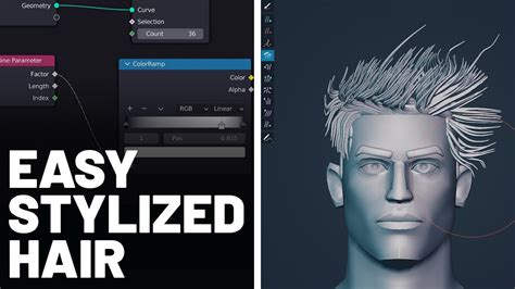 Blender 33 New Feature Makes Stylized Hair Easy Geometry Nodes Youtube