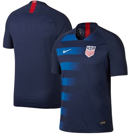 Nike USMNT Navy/Blue 2018 Away Replica Stadium Blank Jersey