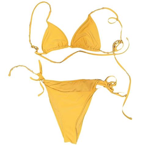 Yellow Bikini Set Super Adjustable Got It From Depop