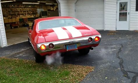 1972 Chevelle 454 Ss Flowmaster Super 44 Cold Start Stunning Sound