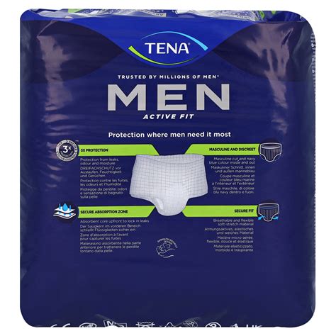 Tena Men Act Fit Inkontinenz Pants Plus S M Blau X St Ck Medpex