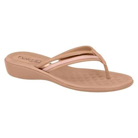 Tamanco Anabela Baixa Beira Rio Detalhe Metalizado Nude Compre Agora Cabana Magazine