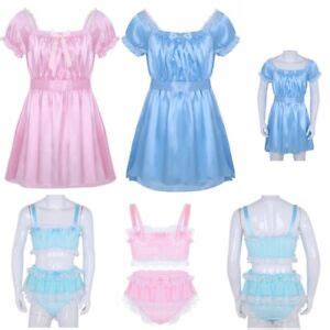 Sissy Lingerie Crossdress Mens Fancy Dress Nightwear Underwear Top Bra Panties EBay
