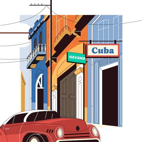 Ilustração de cena da América Latina desenhada à mão Vetor Grátis