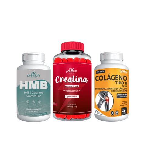 Creatina Ou Colágeno Qual O Melhor - Kit Performance Creatina Gomas Colágeno Tipo II HMB Vita Premium - Mare ...