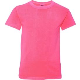 Comfort Colors 9018 Garment Dyed Youth Midweight T Shirt Neon Pink