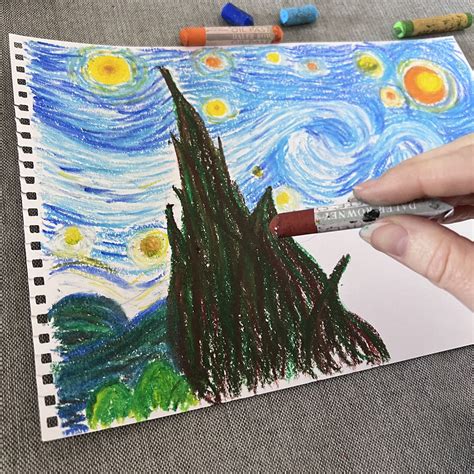 Children's Artwork Activity Inspired by the Art of Vincent van Gogh