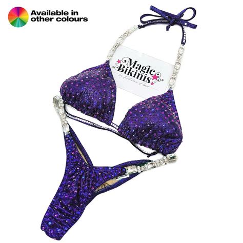 Quick Ship Bikini 135 NPC IFBB Pro League PCA Broken Glass Suit Magic Bikinis Custom