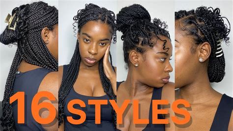 16 Easy Ways To Style Knotless Braids