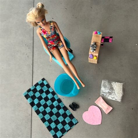 Barbie Toys Barbie Manipedi Spa Playset With Blonde Doll Puppy Foot Spa Accessories Poshmark
