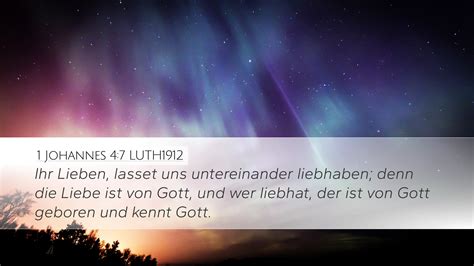 1 Johannes 4:7 LUTH1912 Desktop Wallpaper - Ihr Lieben, lasset uns ...
