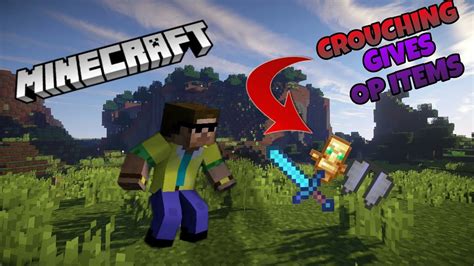 Minecraft But Crouching Gives Op Items Indominus09gaming Youtube