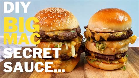 Make Big Mac Burgers At Home Big Mac Secret Sauce Youtube