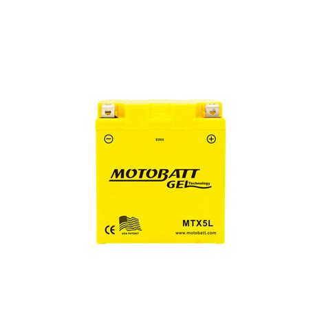 Motobatt MTX5L Battery 12V 5Ah 10h GEL