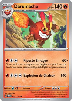 Darumacho de Galar Clash des Rebelles Encyclopédie des cartes du JCC