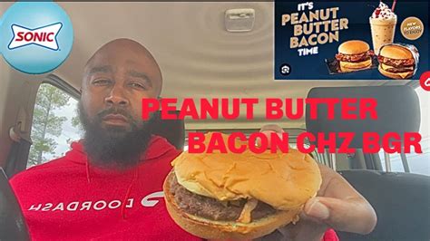 Sonic’s Peanut Butter Bacon Cheese Burger 🫣 Youtube