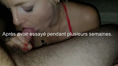 Une Femme Blonde Avale La Petite Bite De Son Mari Mais Se Fait Surprendre Par Un Gros Foutre