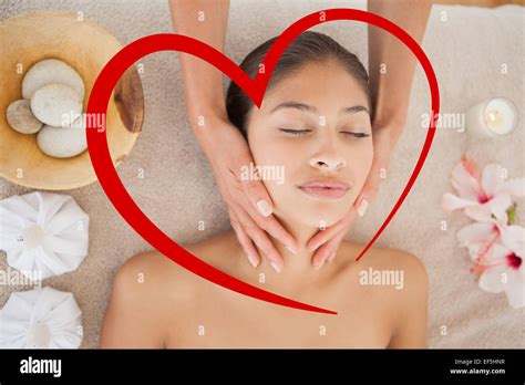 Beautiful Brunette Enjoying Massage Hi Res Stock Photography And Images Alamy