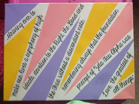 Zeta Tau Alpha Creed Zlam Love Greatestofallthings Zeta Crafts