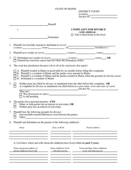 20 Divorce Papers Sample Page 2 Free To Edit Download And Print Cocodoc