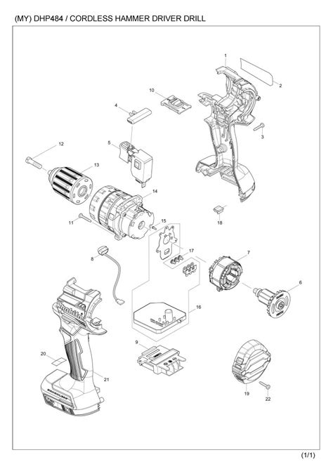 Part Diagram: DHP484RFX6/ RME/ Z - Makita.my