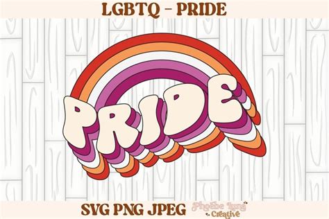 Lesbian Pride Rainbow Svg Pride Svg Lgbtq Svg