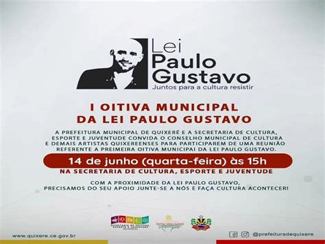 Reuni O Sobre Primeira Oitiva Municipal Da Lei Paulo Gustavo